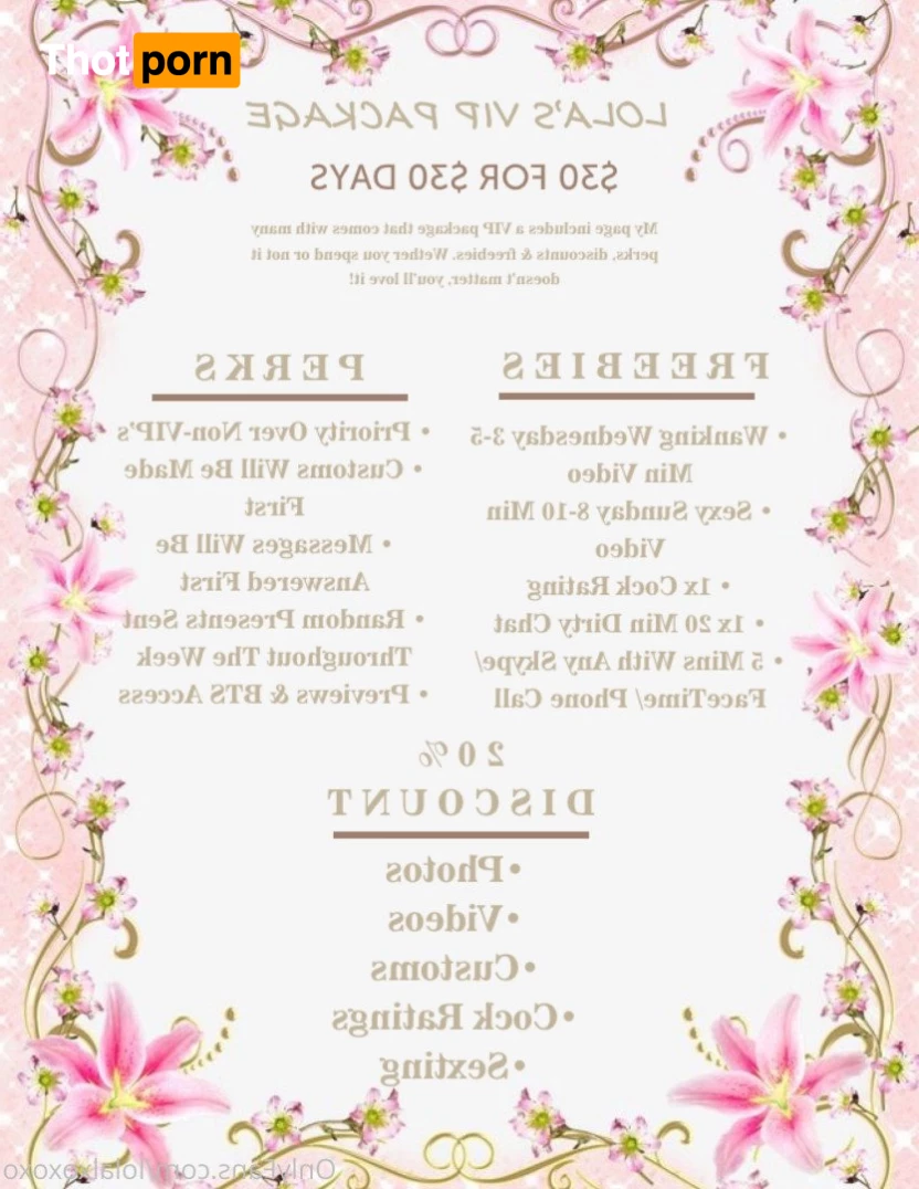 Lola Elle xo $6.50 5391319