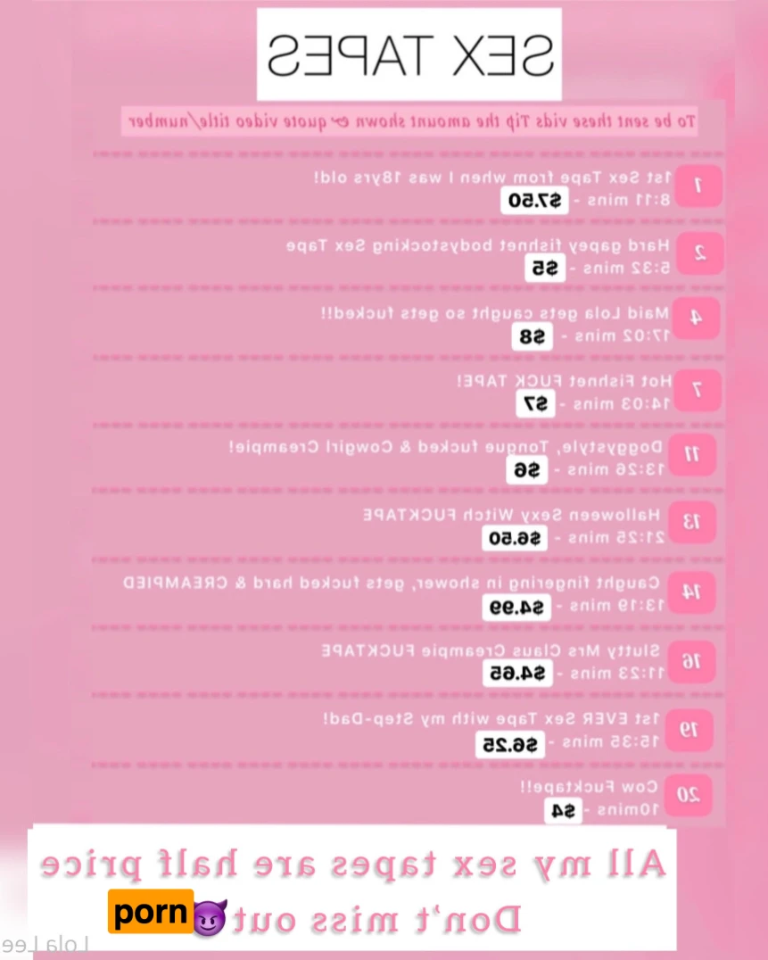 Lola Lee💓 FULLY EXPLICIT!! 13932192